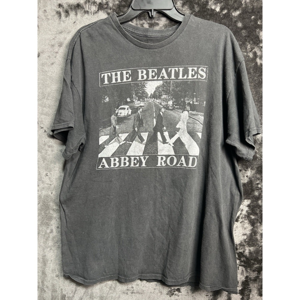The Beatles Abbey Road Shirt XL Black Graphic‎ Band Tee Rock Classic